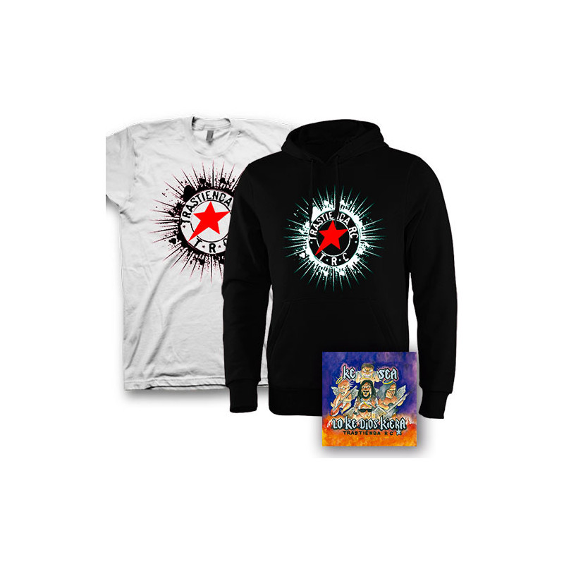 Trastienda RC - CD + Camiseta Blanca + Sudadera con capucha Negra