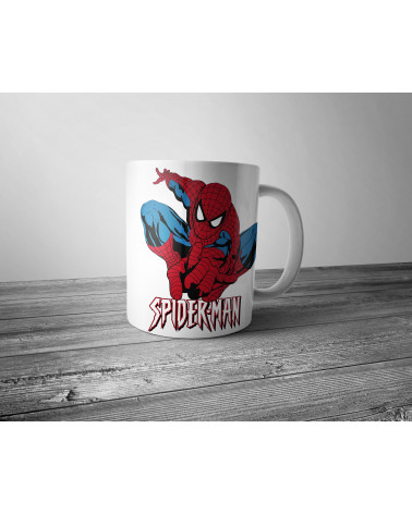 Silver Buffalo - Taza de cerámica con ojos de Spider-Man de Marvel Comics,  14 onzas