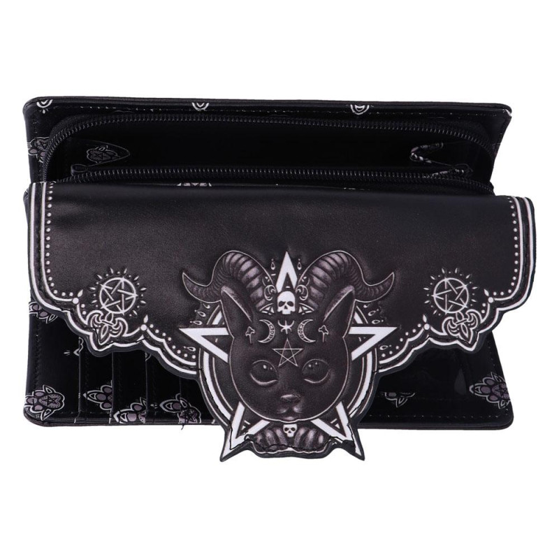 Nemesis Now Memento Mori Geldbörse – Schwarzes PU-Leder Mit Totenkopf-Prägung