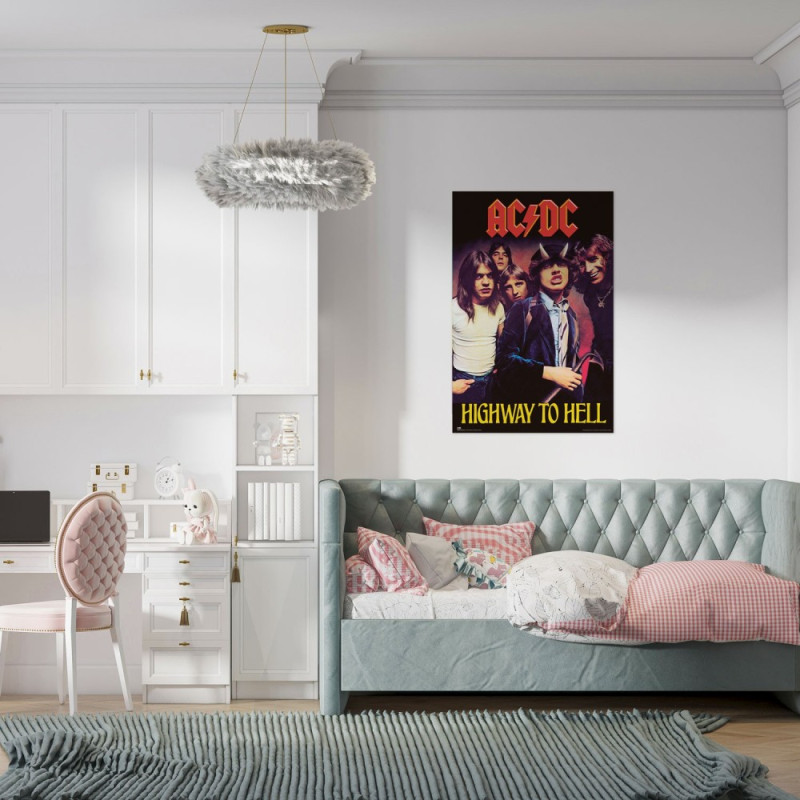 AC/DC Highway to Hell Throw Pillow main image 1