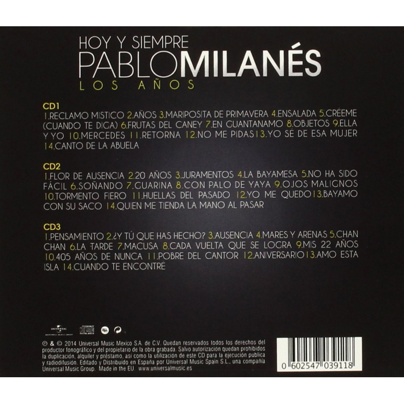 Pablo Milanes - 3Cd Los Años