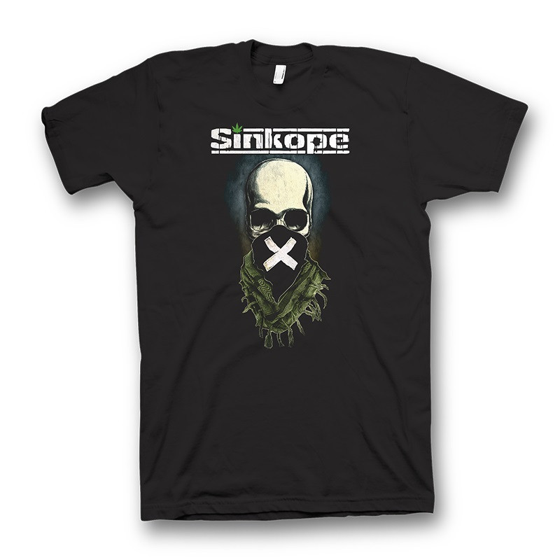 S nkope Camiseta negra Calavera